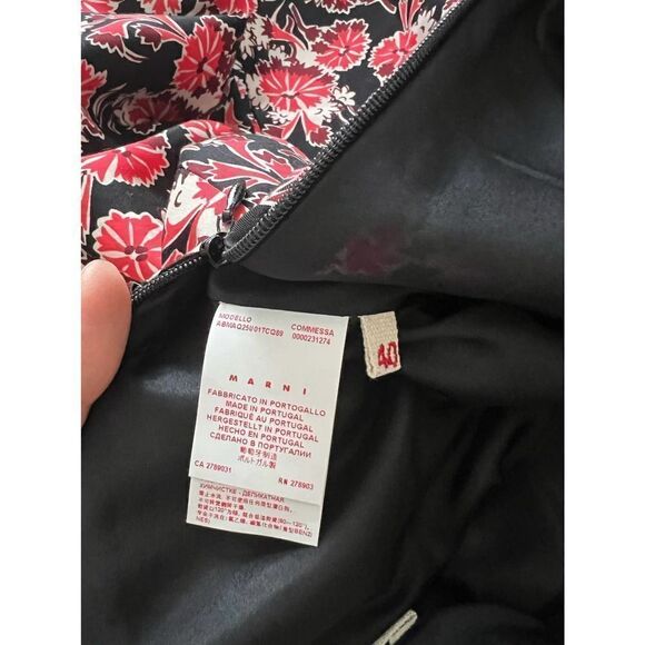 Marni silk blend floral a-line Mini dress IT40 - Picture 7 of 9